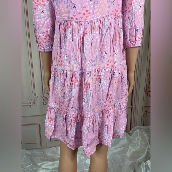 Disney Park Frozen Pink Dress For Adult Olaf Figured Size Small WDW NEW Ana Elsa - Picture 14 of 16